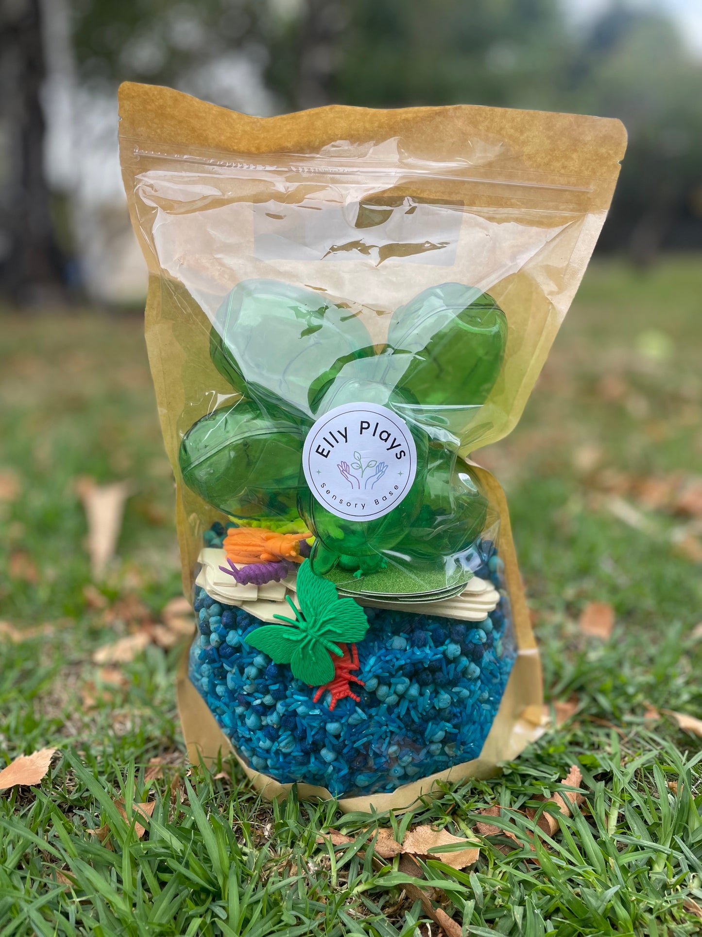 Five Green and Speckled Frogs Sensory Base