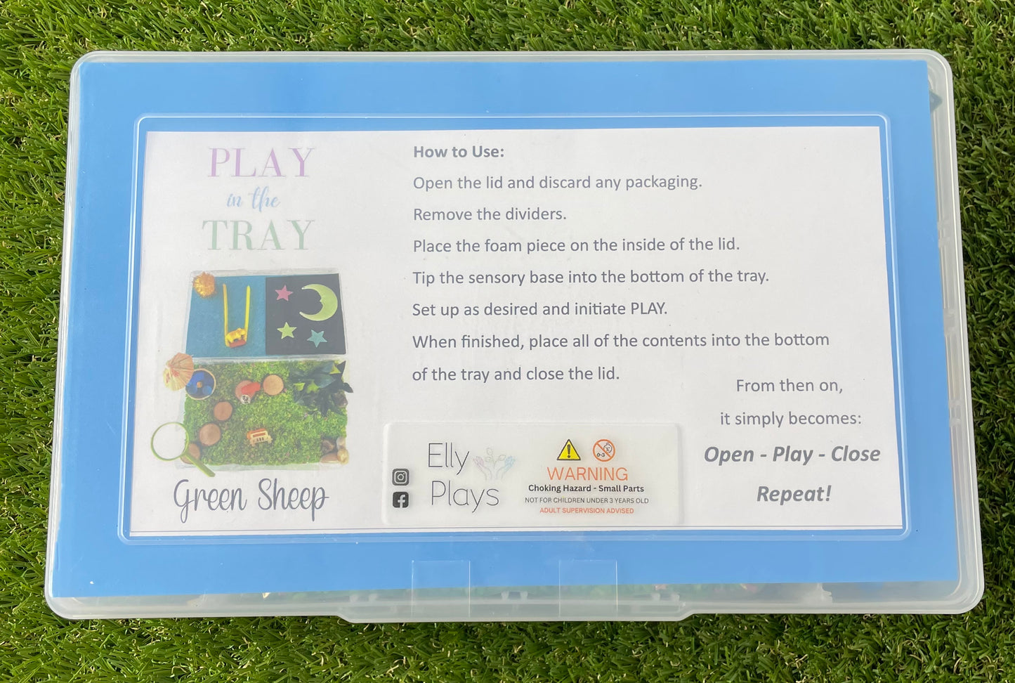 Play in the Tray - Where is the Green Sheep?