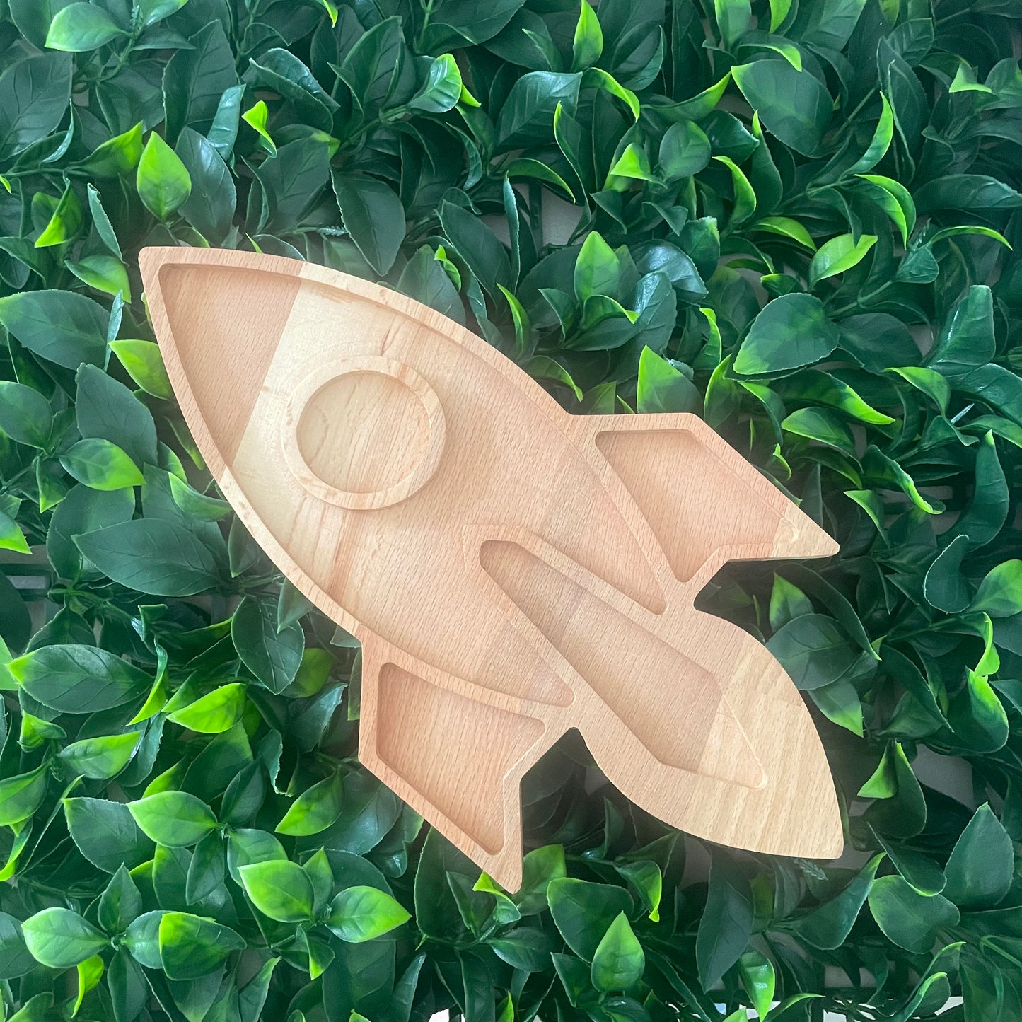 Wooden Sensory Tray - Rocket