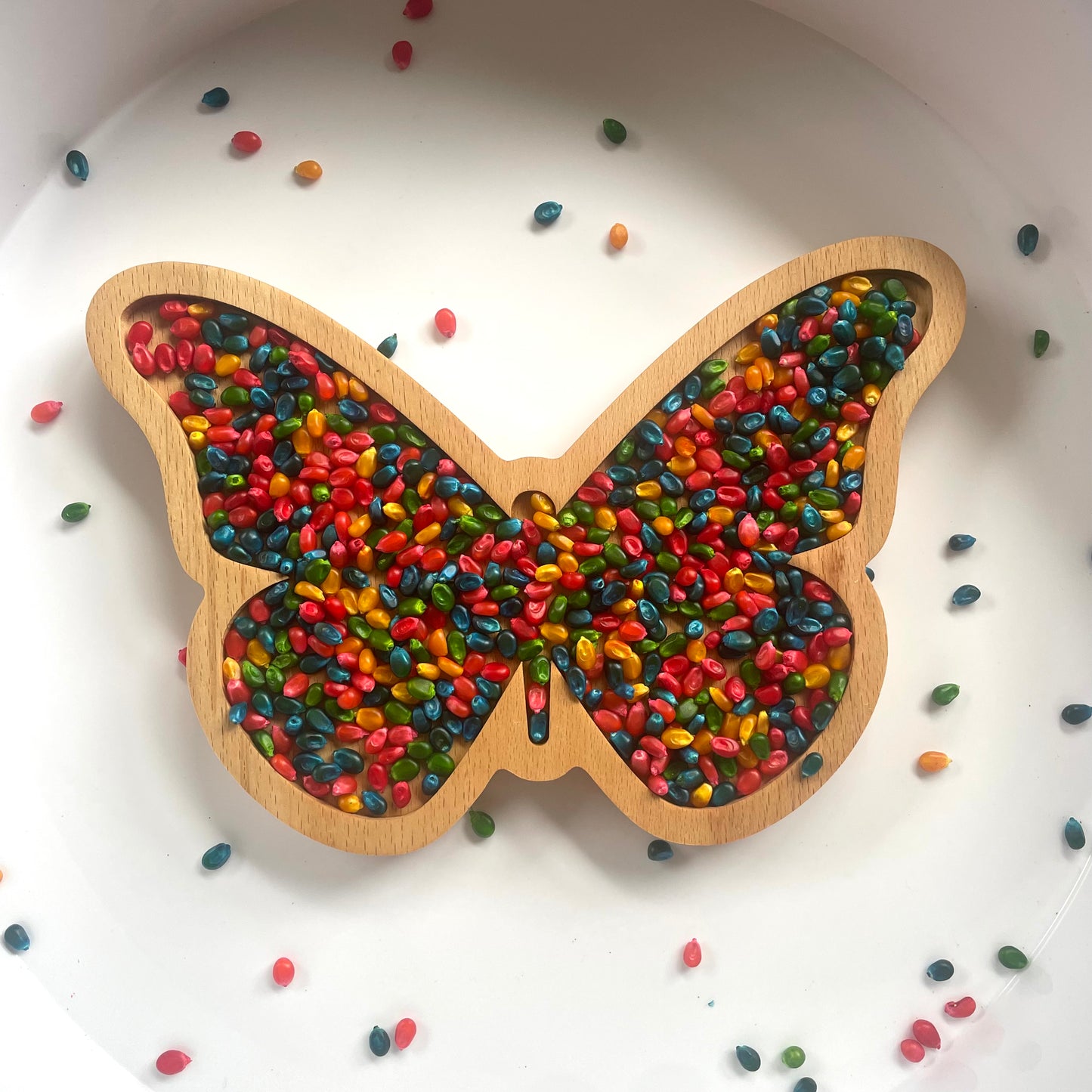 Wooden Sensory Tray - Butterfly