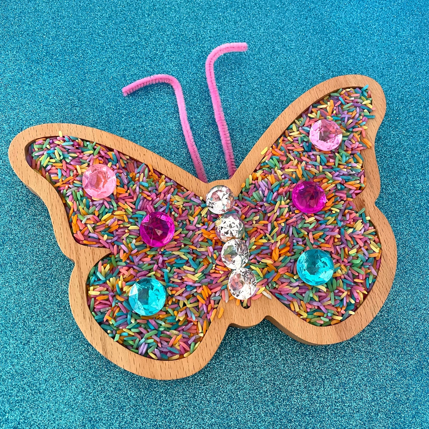 Wooden Sensory Tray - Butterfly